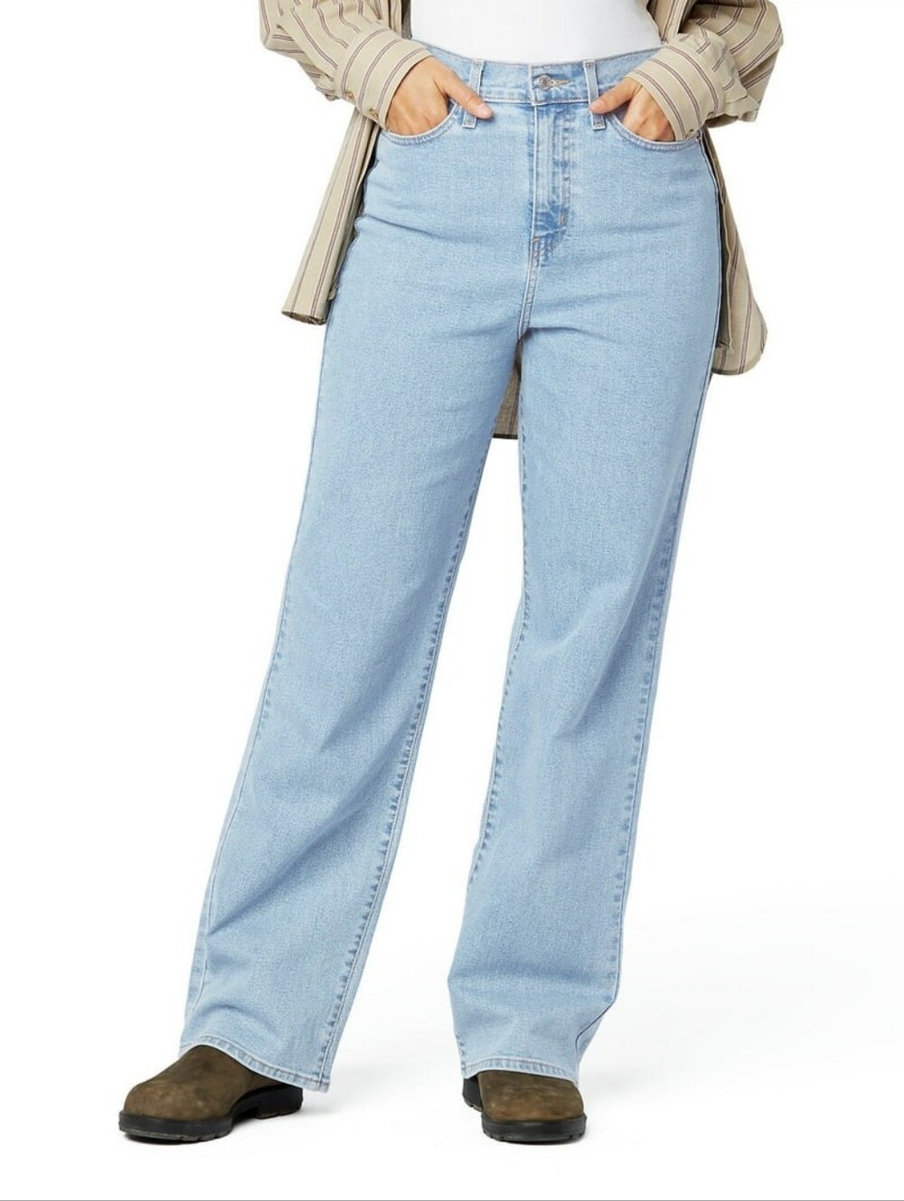 Levi 's Light Blue High-Rise Loose Bootcut Jeans Size 2 Waist 26
